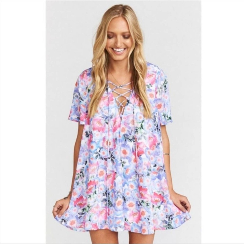 Show Me Your Mumu Kylie Lace Up Dress